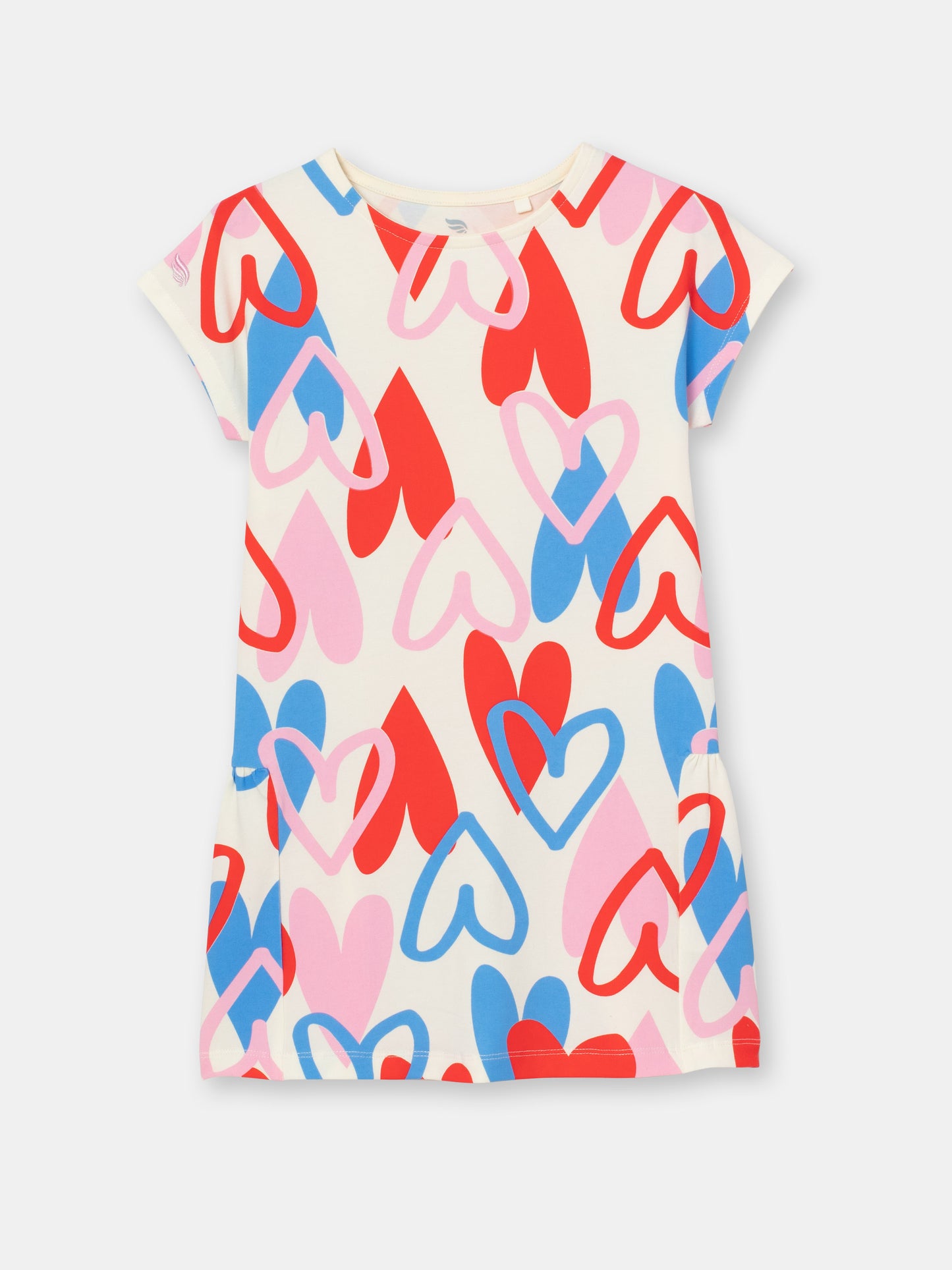 Cherubino Girls' Cupid's Charm Heart-Print A-Line Dress - Perfect for Valentine's Day