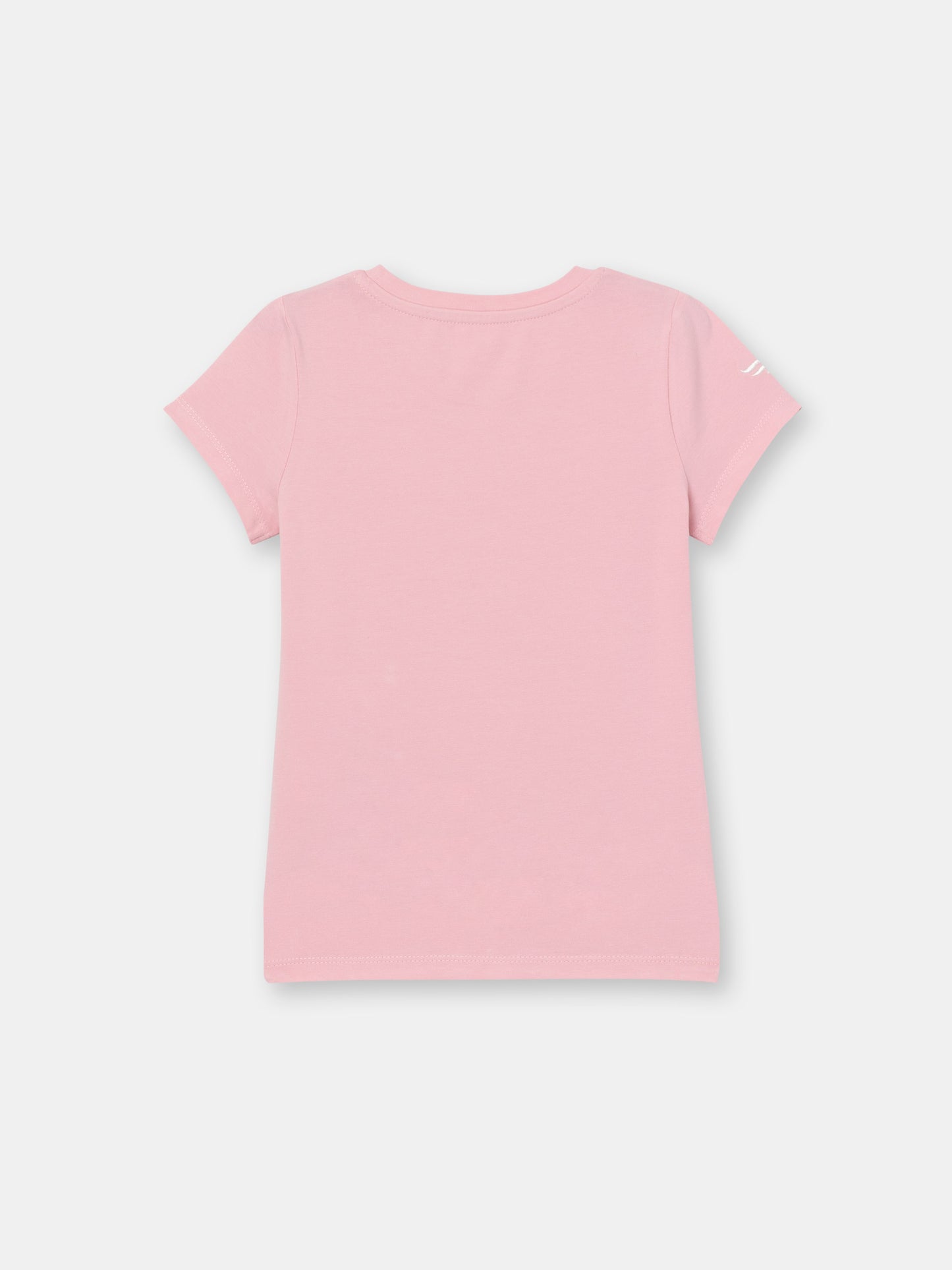 Short Sleeve T-Shirt with (Bunny Meadow) Graphic - Pink