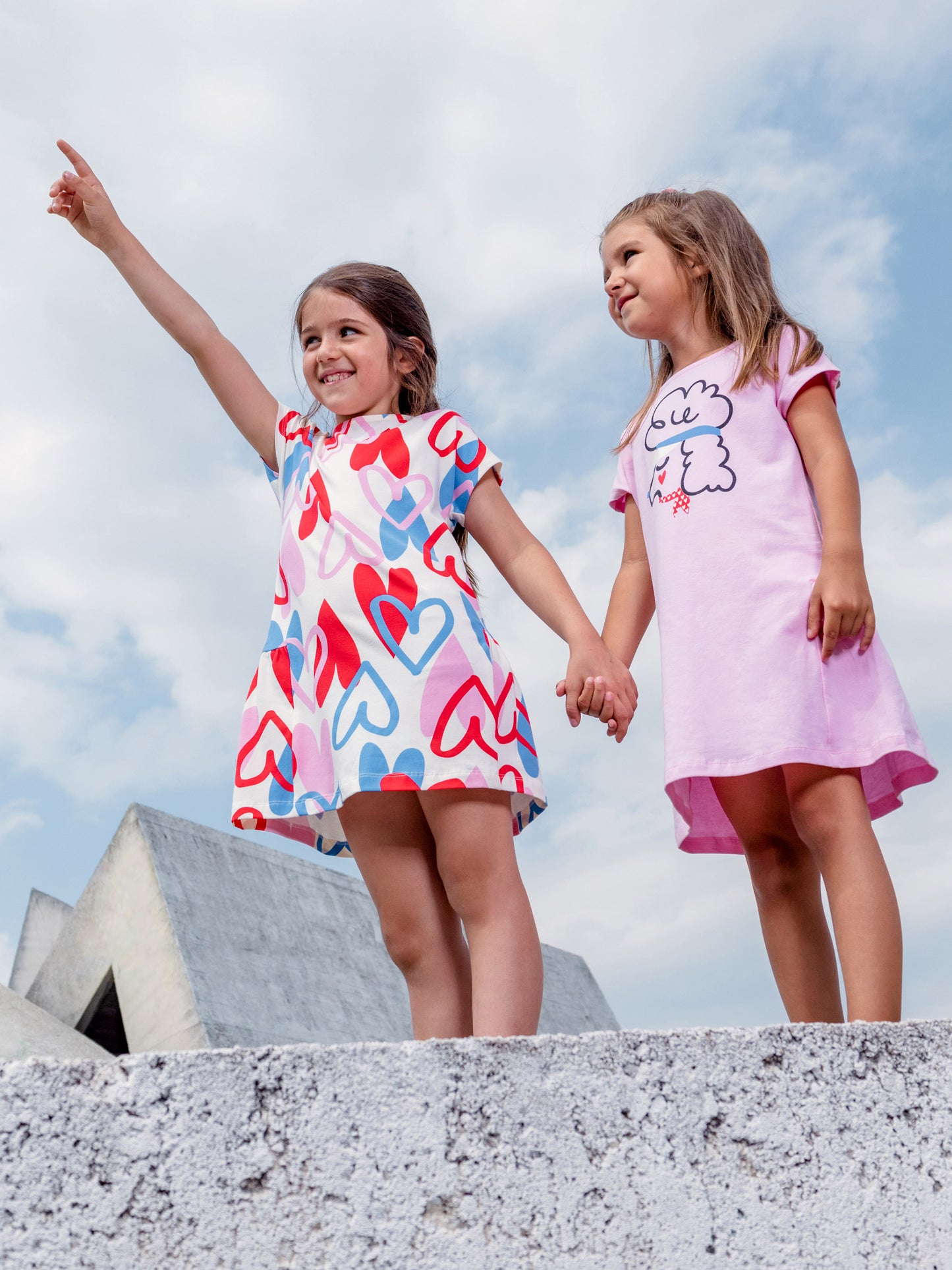 Cherubino Girls' Love My Poodle Ruffle Dress – Festive & Fun