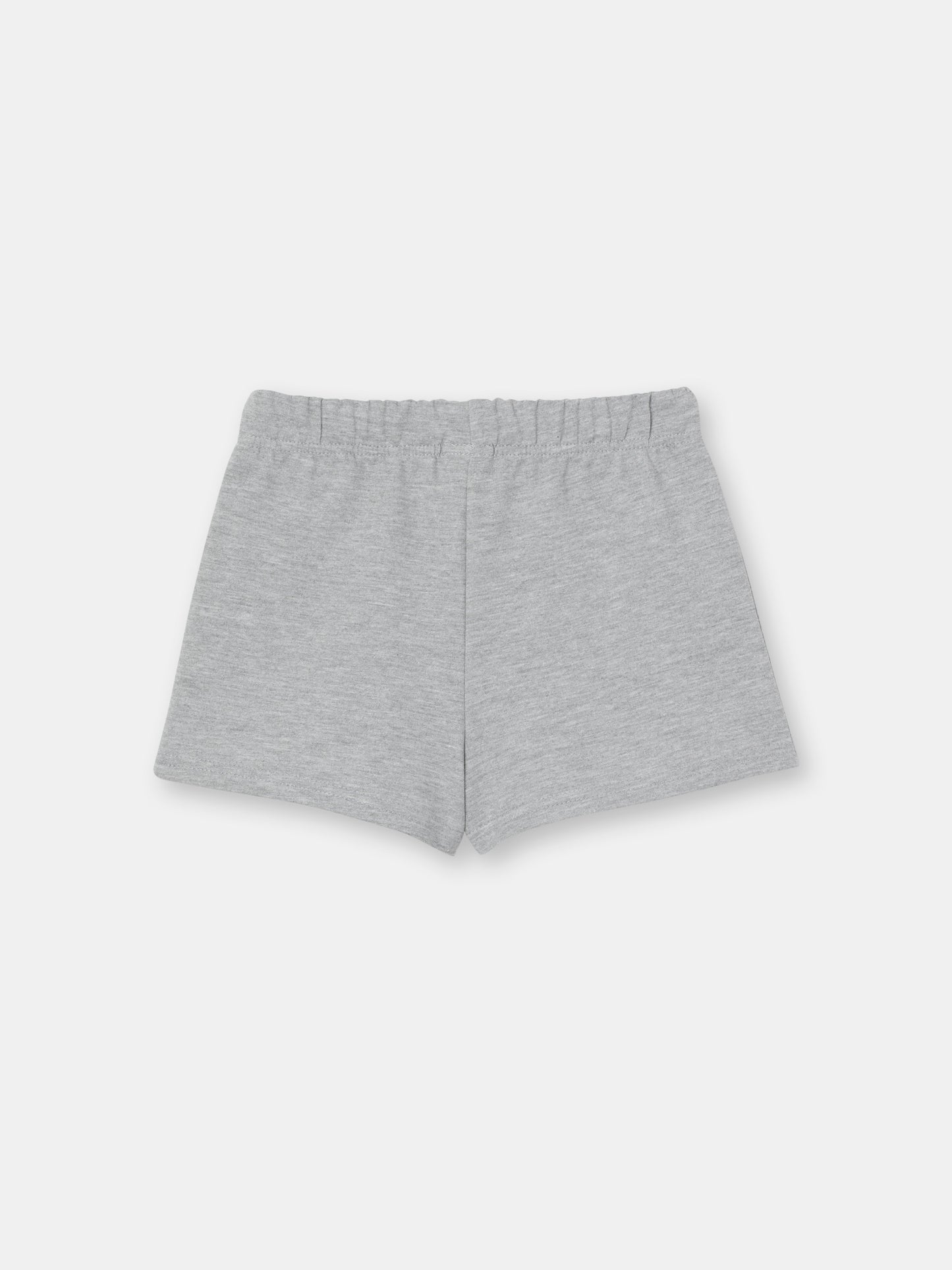 Solid Play-All-Day (or Play & Lounge) Shorts with Heart Patch - Grey