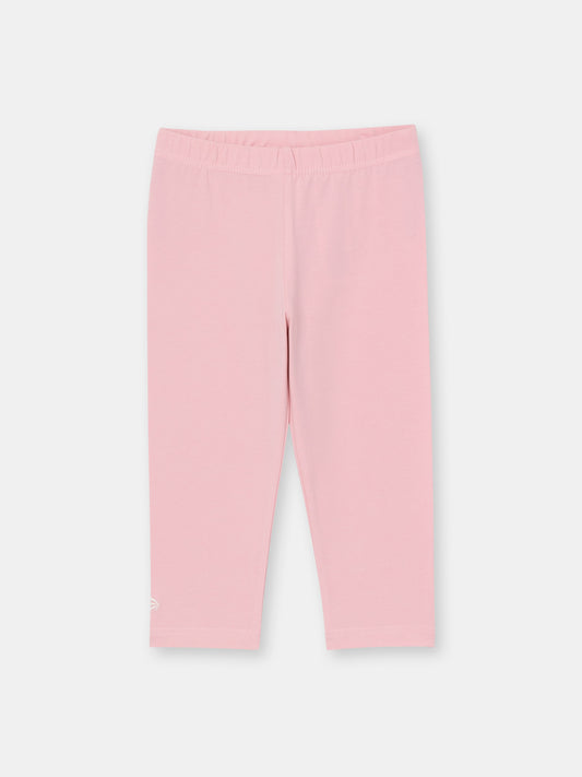 Cherubino Back-to-School Pastel Pink Leggings for Girls - Perfect for Kindergarten, Daycare & Everyday Play