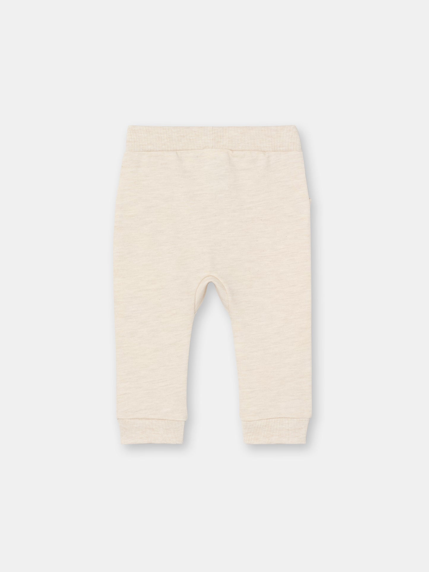 Ruffle Pocket Ribbed Cuff Joggers (in Solid) - Ecru