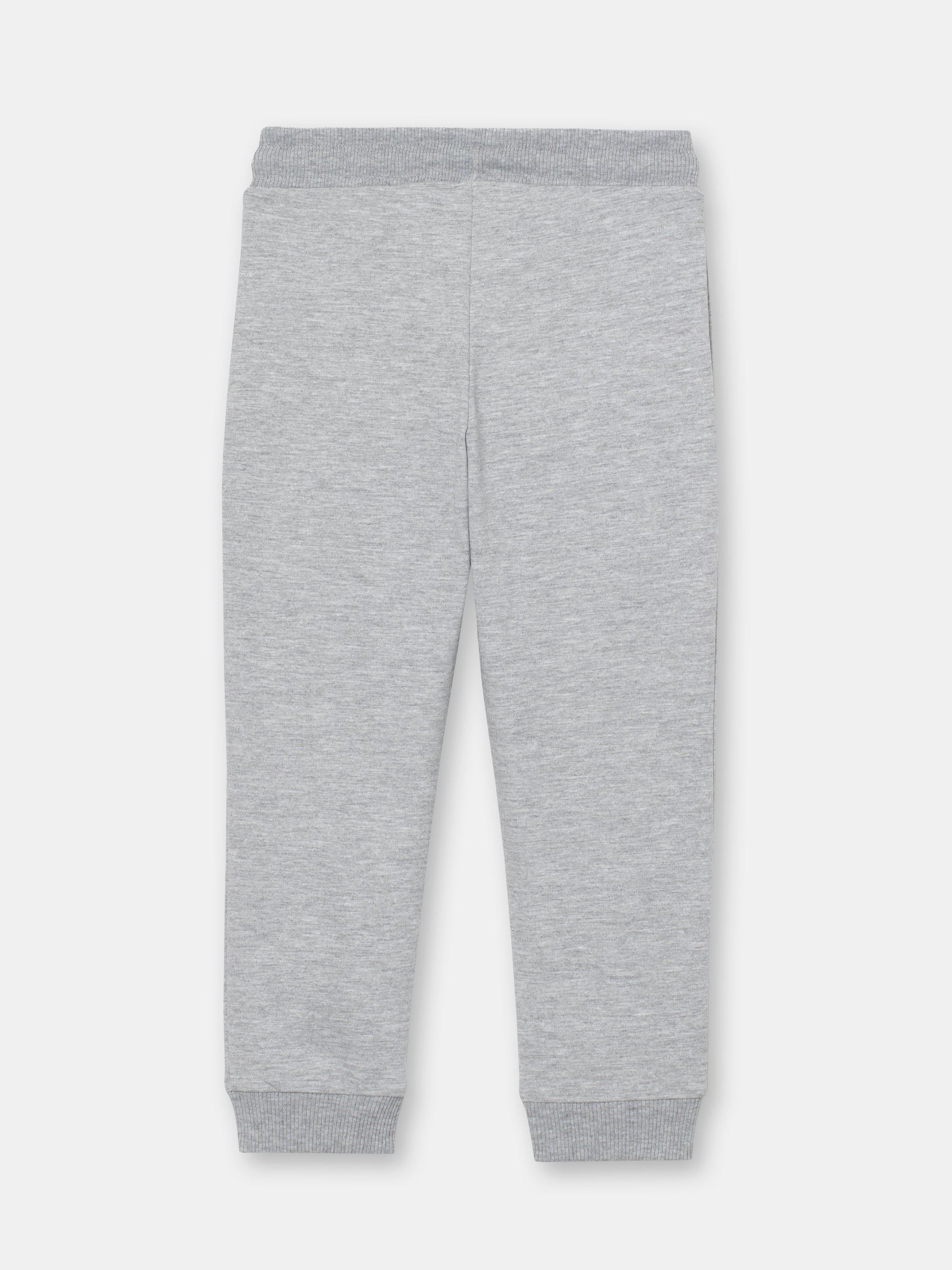 CWKB 70075-11-283 - Cherubino boys light grey melange pants with kung fu print - back