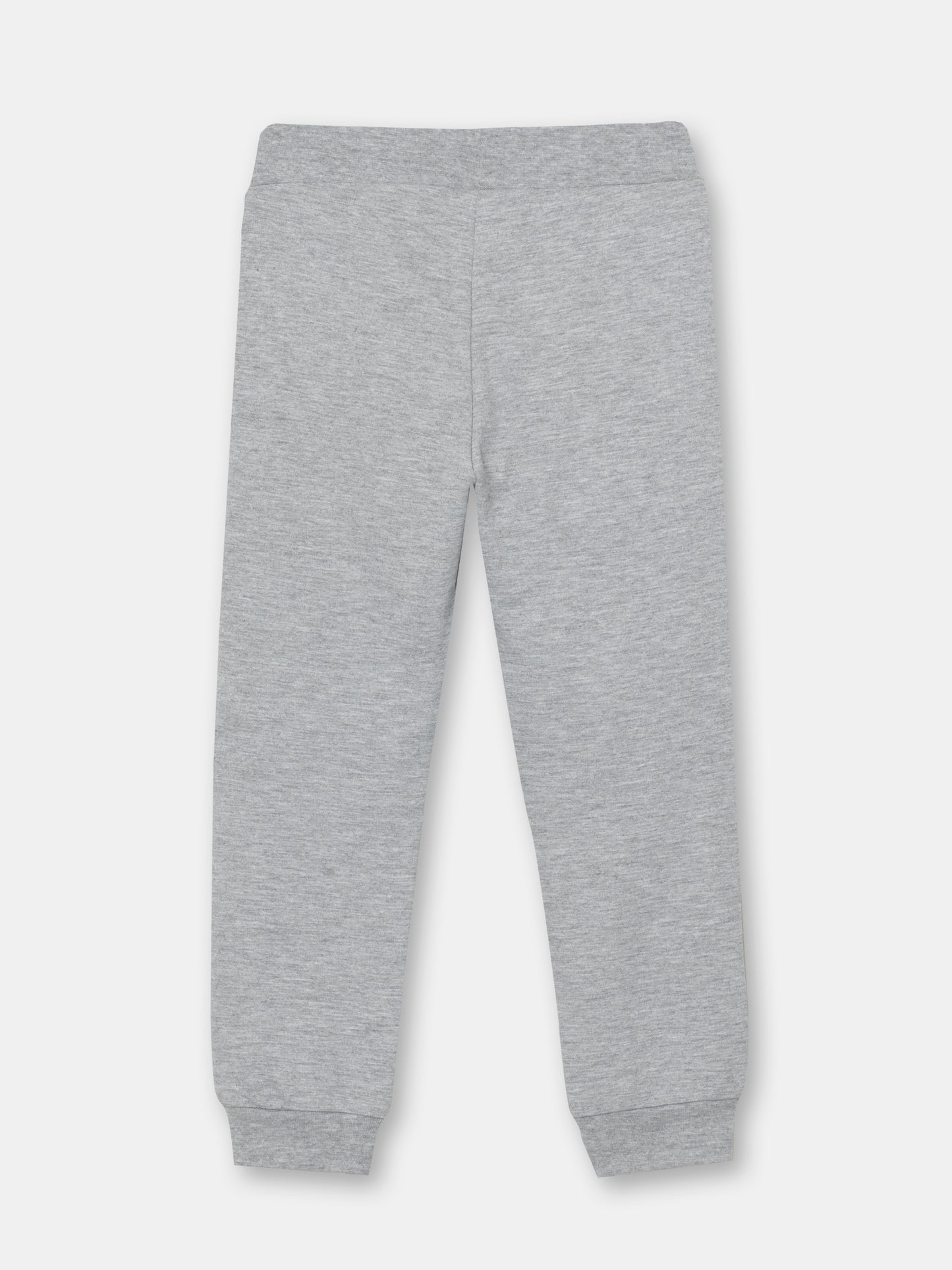 CWKB 70076-11-283 - Cherubino boys light grey melange pants with kung fu eyes print - back