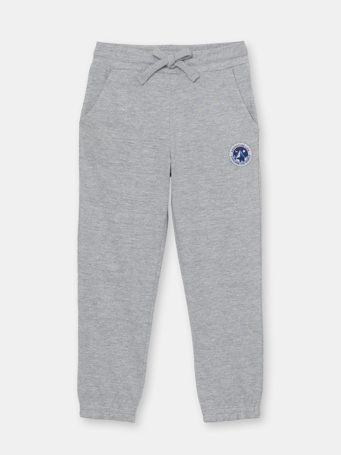 Boys Grey Pants with Adventure Explorer Logo