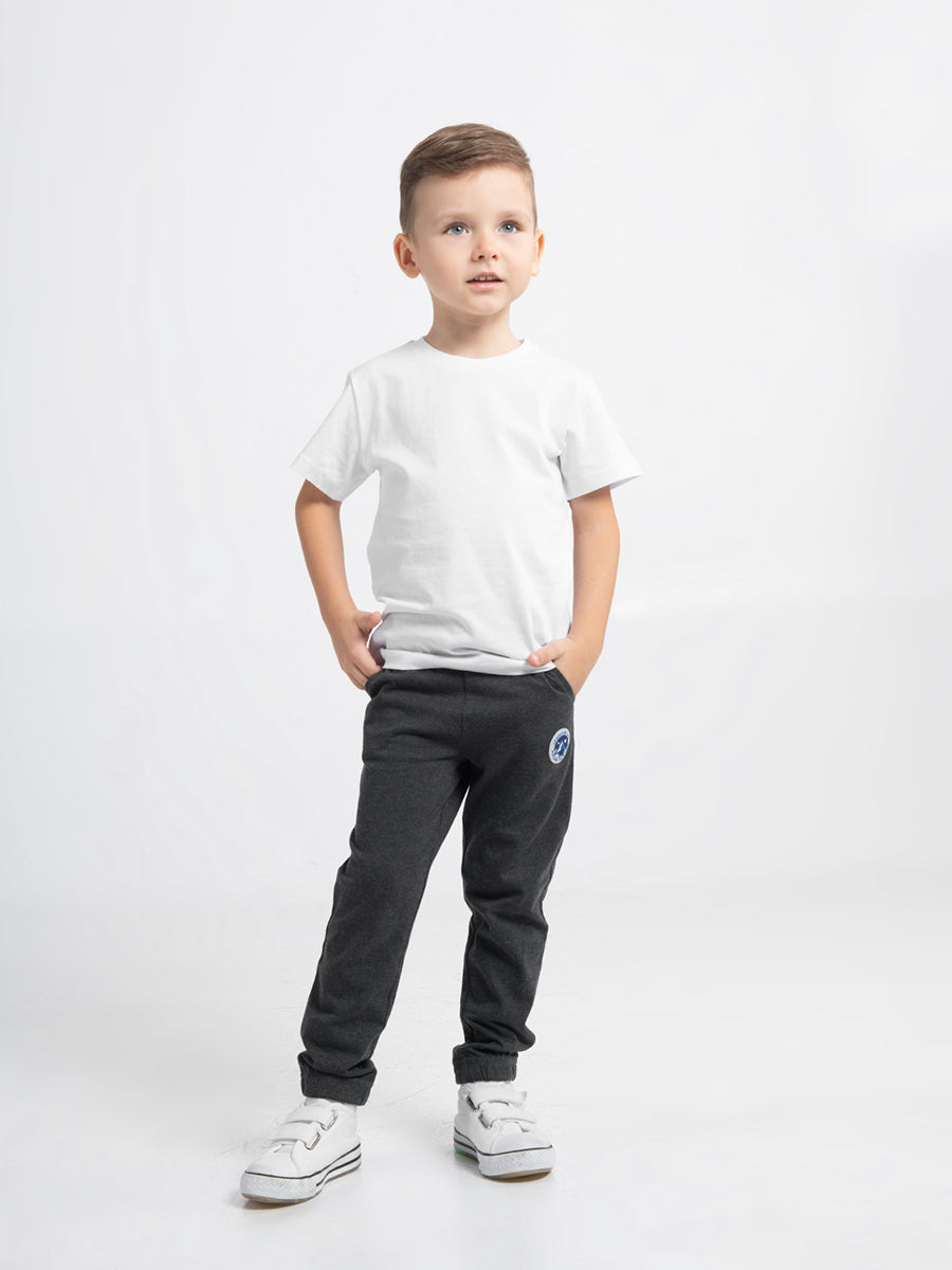 Boys Grey Pants with Adventure Explorer Logo
