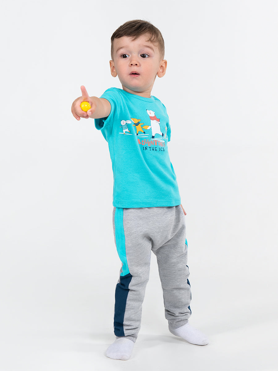 Baby Boys Atlantis T-shirt with Ice Adventures Print
