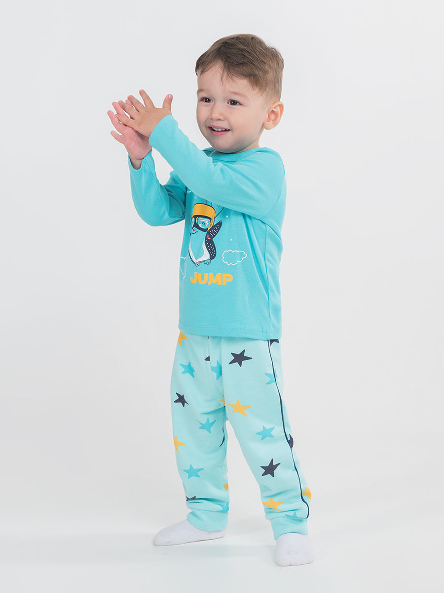 Newborn Baby Boys Atlantis Pants with Stars Print